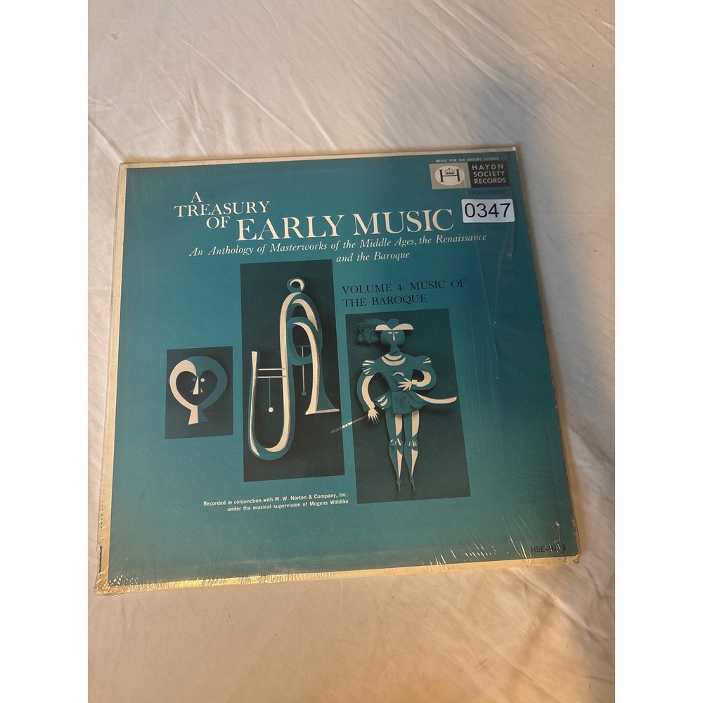 Haydn Society A Treasury of Early Music Vol 4 Baroque Vinyl LP 12" Blue HSE9103